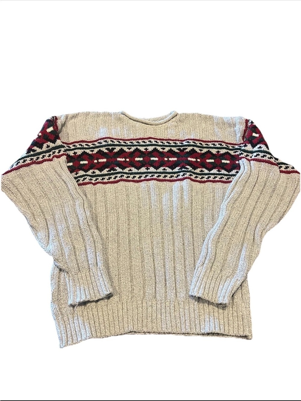 Vintage GreatLand Men's Sweater Size XL Made in USA Grandpacore Fishermans